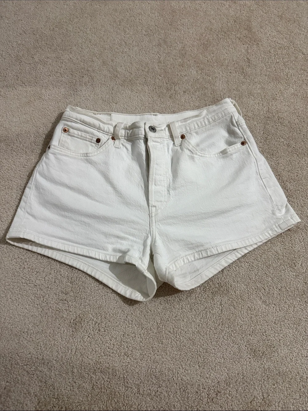 Levi’s 501 Denim White Shorts